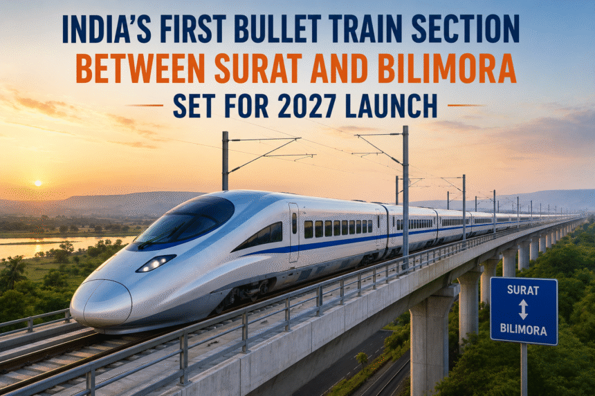 Surat–Bilimora Bullet Train Section to Launch in 2027