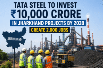 Tata Steel to Invest ₹10,000 Crore in Jharkhand Projects, Create 2,000 Jobs by 2028