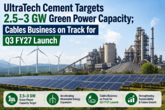 UltraTech Cement Targets 2.5–3 GW Green Power Capacity; Cables Business Set for Q3 FY27 Launch