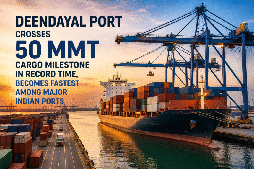 Deendayal Port Crosses 50 MMT Cargo Milestone in Record Time | FY 2026-27