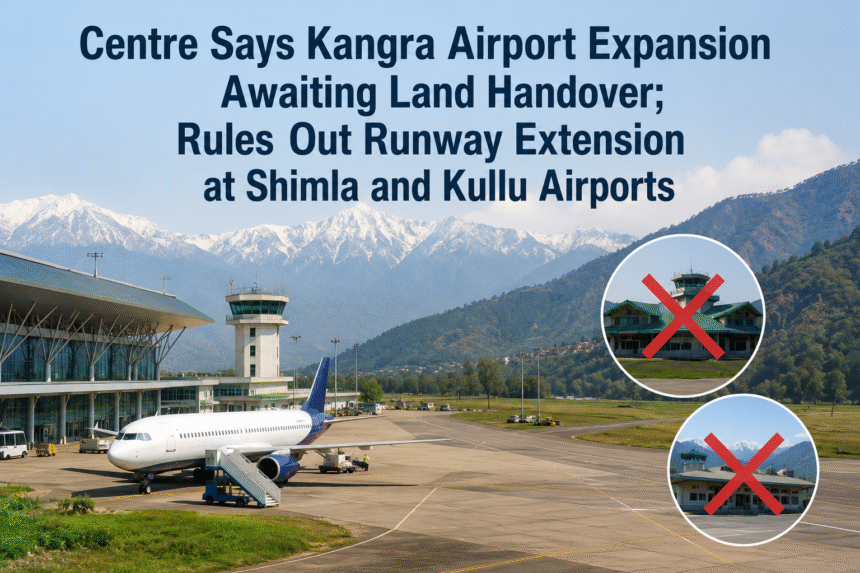 Kangra Airport Expansion Awaits Land Transfer: Centre