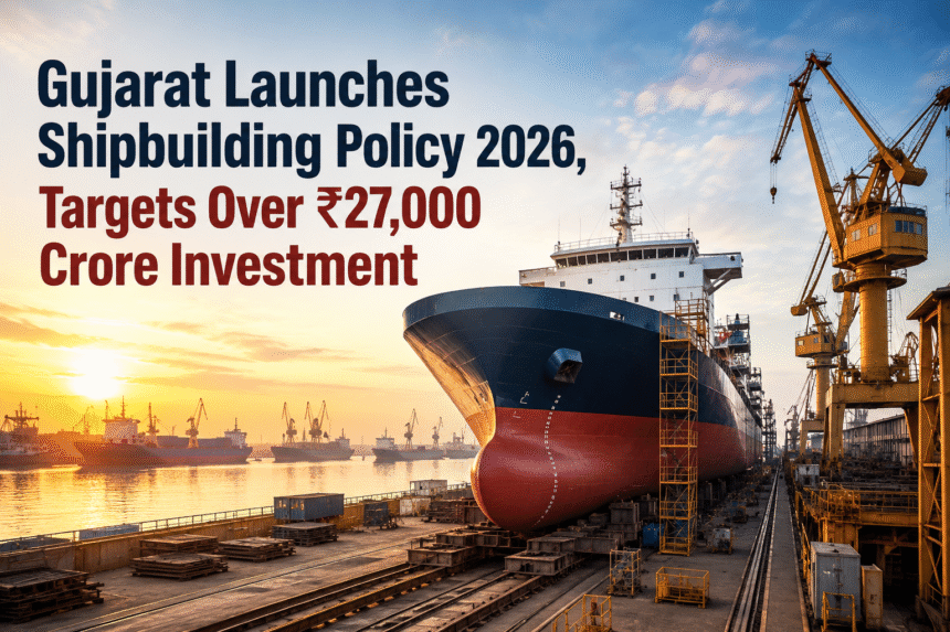 Gujarat Shipbuilding Policy 2026 | ₹27,000 Crore Maritime Investment