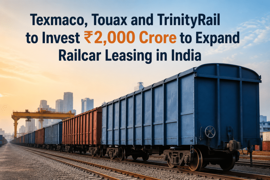 Texmaco, Touax & TrinityRail to Invest ₹2,000 Crore in India's Railcar Leasing Market