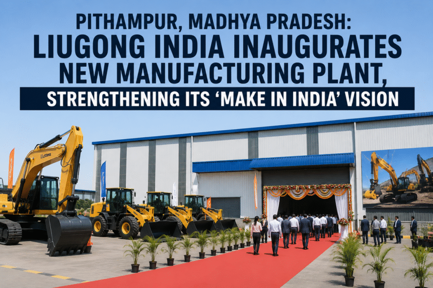 LiuGong India Inaugurates New Manufacturing Plant in Pithampur, Strengthening 'Make in India' Vision