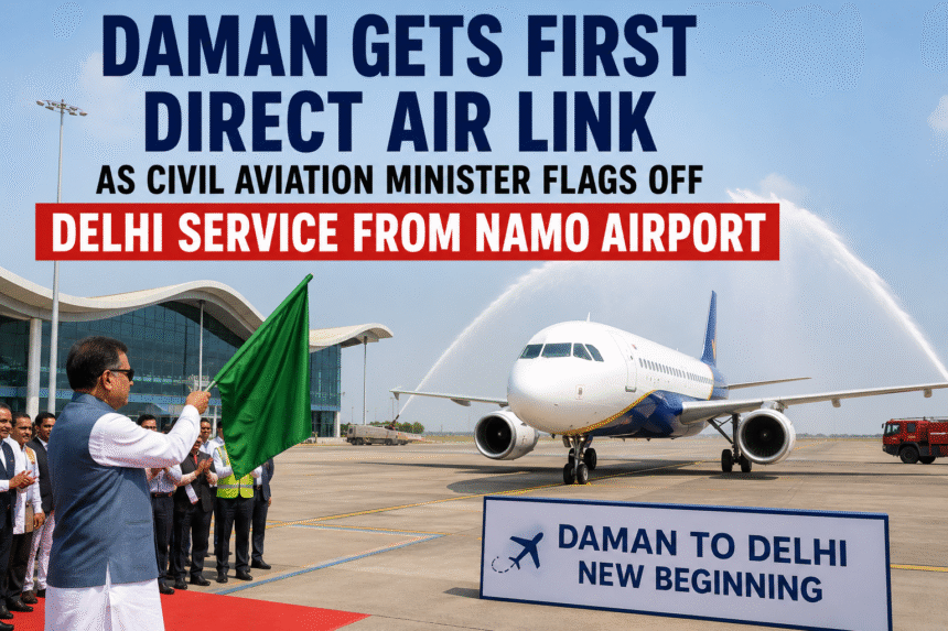 Daman Gets First Direct Air Link as Civil Aviation Minister Flags Off Delhi Service from NAMO Airport