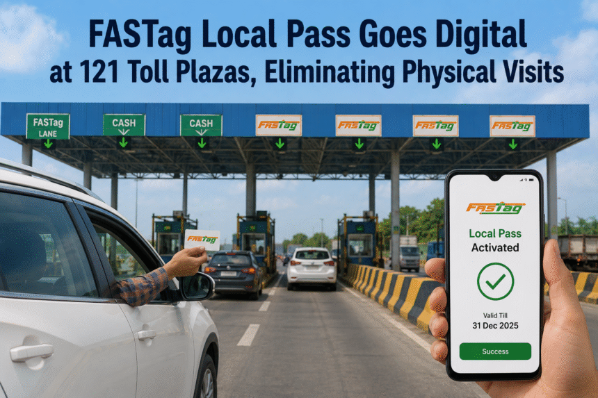 FASTag Local Pass Goes Digital at 121 Toll Plazas Across India