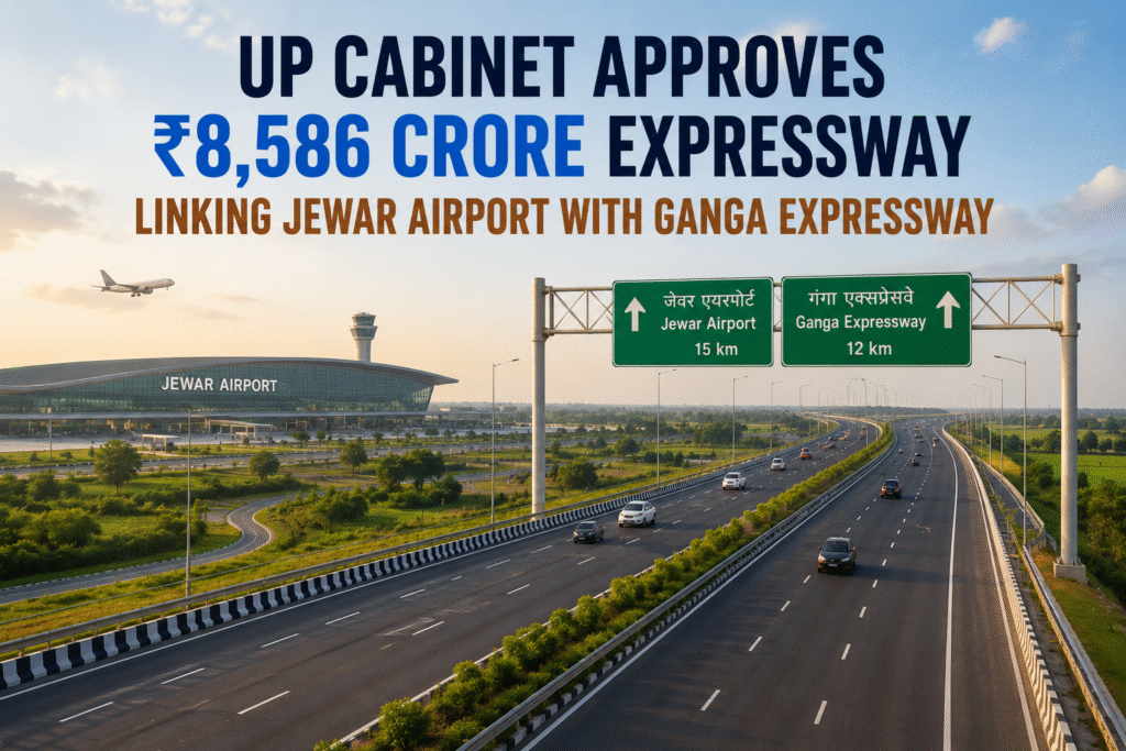 UP Cabinet Approves ₹8,586 Crore Expressway Linking Jewar Airport with Ganga Expressway
