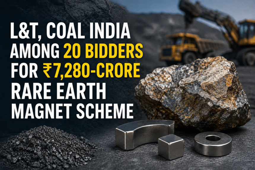 L&T, Coal India Among 20 Bidders for ₹7,280-Crore Rare Earth Magnet Scheme