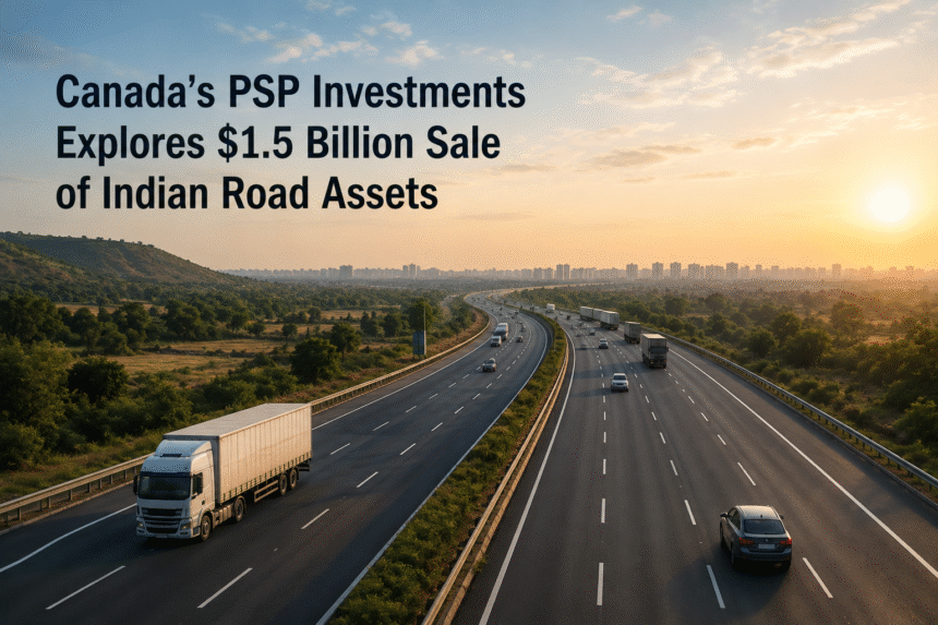 Canada’s PSP Investments Explores $1.5 Billion Sale of Indian Road Assets