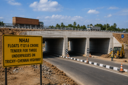 NHAI Floats ₹121.6 Crore Tender for Three Underpasses on Trichy–Chennai Highway