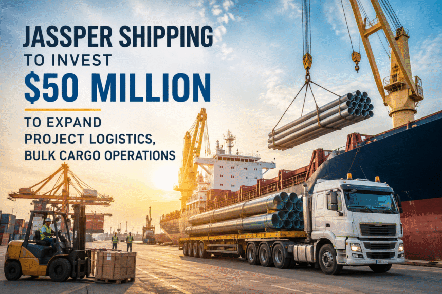 Jassper Shipping to Invest $50 Million in Project Logistics and Bulk Cargo