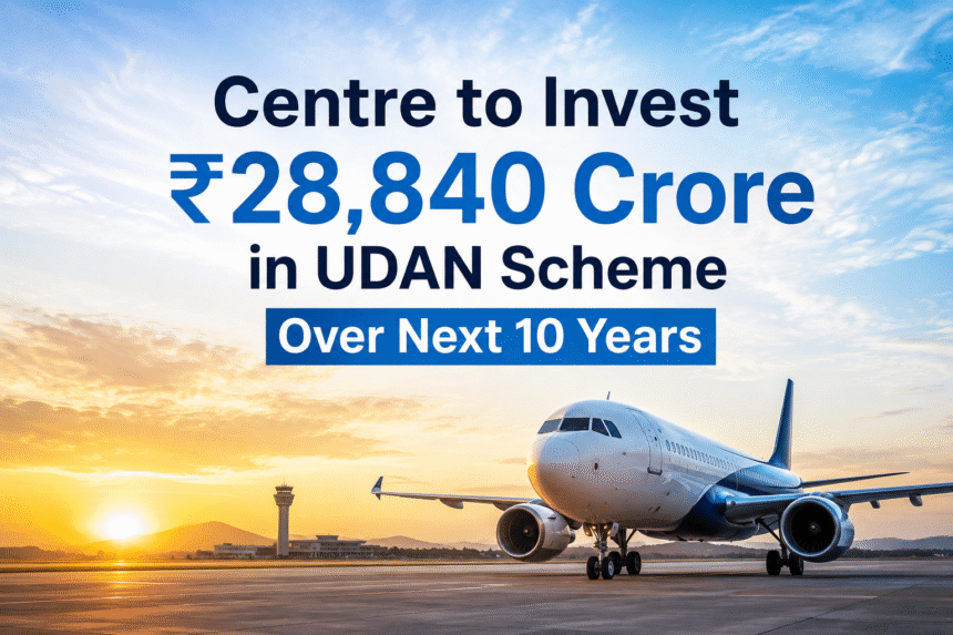 Centre to Invest ₹28,840 Crore in UDAN Scheme Over 10 Years