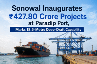 Sonowal Inaugurates ₹427.80 Crore Projects at Paradip Port, Marks 18.5-Metre Deep Draft