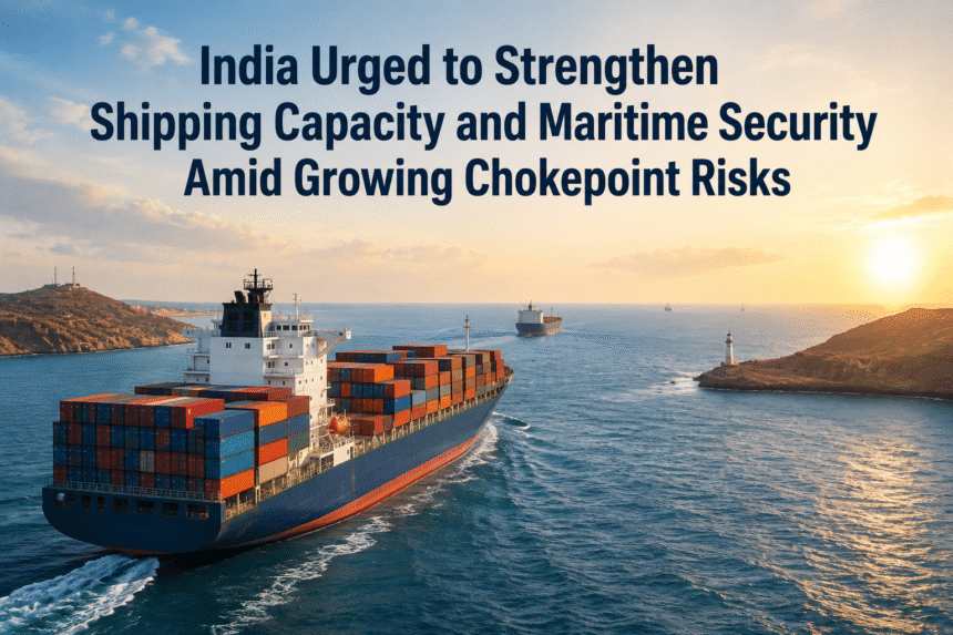 India Urged to Strengthen Shipping Capacity Amid Maritime Chokepoint Risks