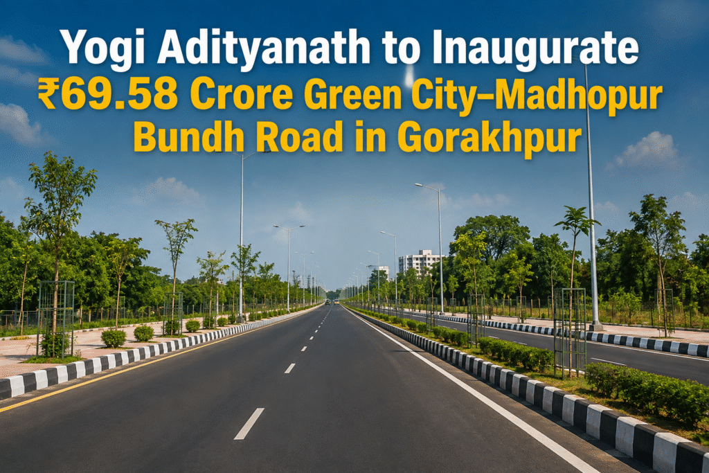 Yogi Adityanath to Inaugurate ₹69.58 Crore Green City–Madhopur Road in Gorakhpur