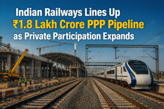 Indian Railways Plans ₹1.8 Lakh Crore PPP Pipeline Across 54 Projects