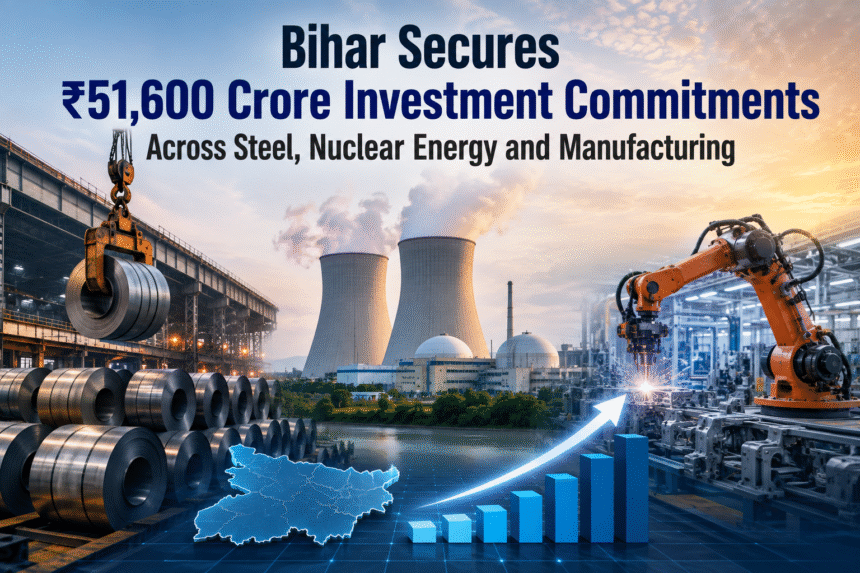 Bihar Secures ₹51,600 Crore Investment Commitments Across Steel, Nuclear Energy and Manufacturing