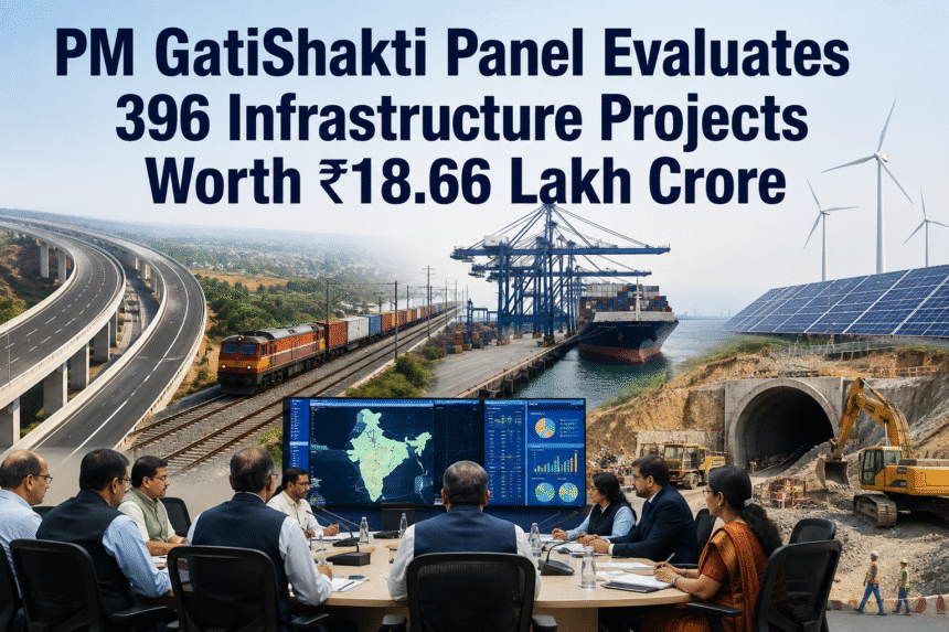 PM GatiShakti Evaluates 396 Infrastructure Projects Worth ₹18.66 Lakh Crore