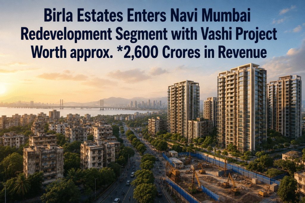 Birla Estates Enters Navi Mumbai with ₹2,600 Crore Vashi Redevelopment Project