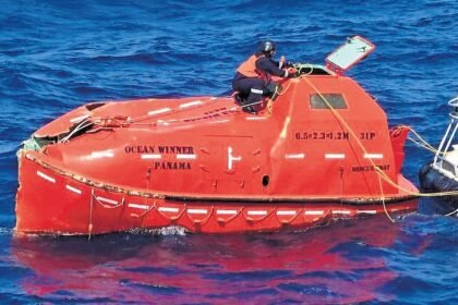 Indian Coast Guard Brings Two Chinese Survivors of MV Ocean Winner to Paradip