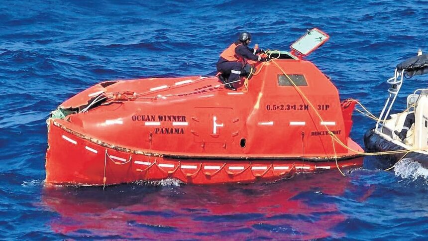 Indian Coast Guard Brings Two Chinese Survivors of MV Ocean Winner to Paradip