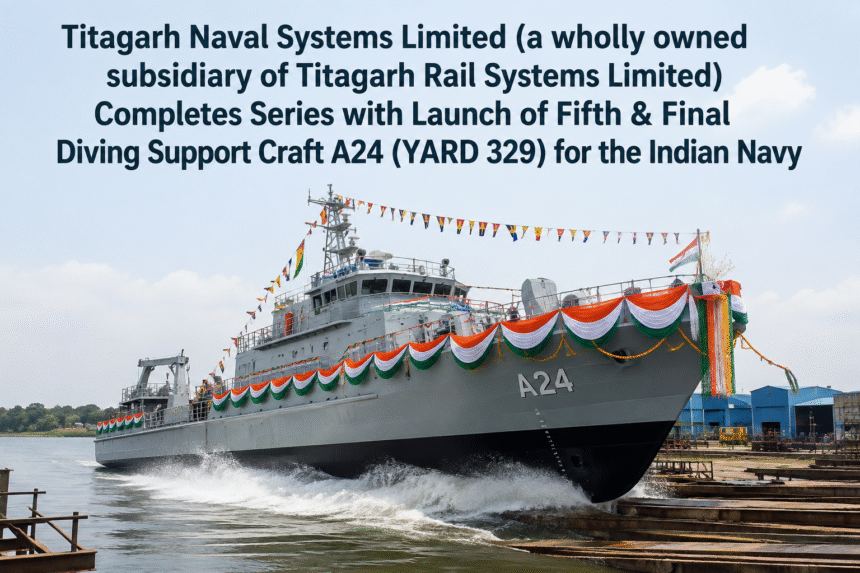 Titagarh Naval Systems Completes Diving Support Craft Series for Indian Navy