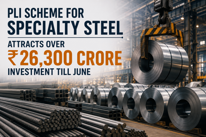 PLI Scheme for Specialty Steel Attracts ₹26,320 Crore Investment Till June