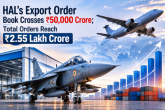 HAL Export Order Book Crosses ₹50,000 Crore; Total Orders Reach ₹2.55 Lakh Crore