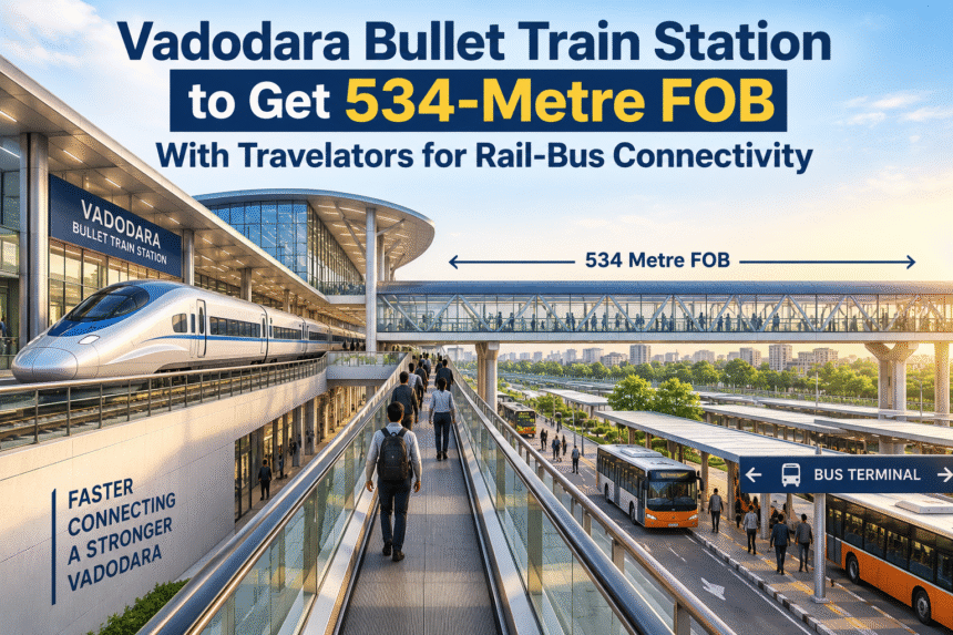 Vadodara Bullet Train Station to Get 534-Metre FOB