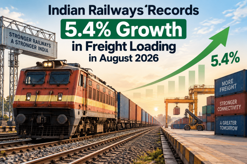 Indian Railways Freight Loading August 2026: 5.4% Growth