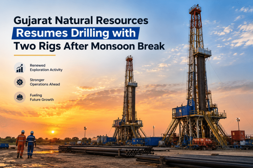 Gujarat Natural Resources Resumes Drilling With Two Rigs After Monsoon Break