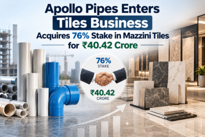 Apollo Pipes Acquires 76% Stake in Mazzini Tiles for ₹40.42 Crore