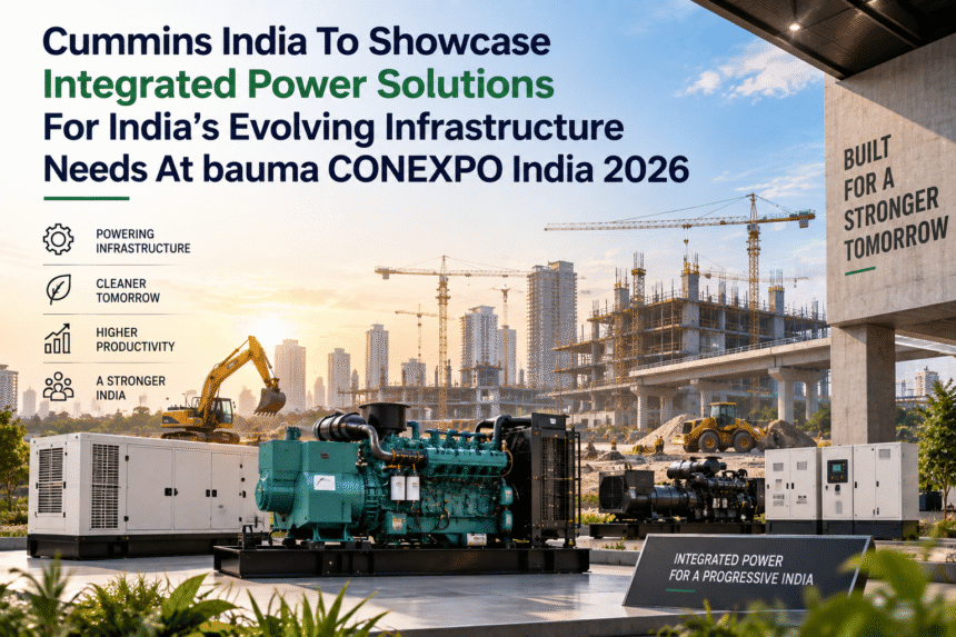 Cummins India to Showcase Integrated Power Solutions at bauma CONEXPO India 2026