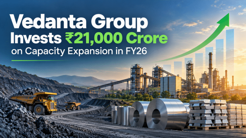 Vedanta Group Invests ₹21,000 Crore in Capacity Expansion in FY26