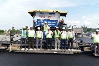 CSIR-CRRI Demonstrates 60% Reclaimed Asphalt Pavement Technology on NH-716