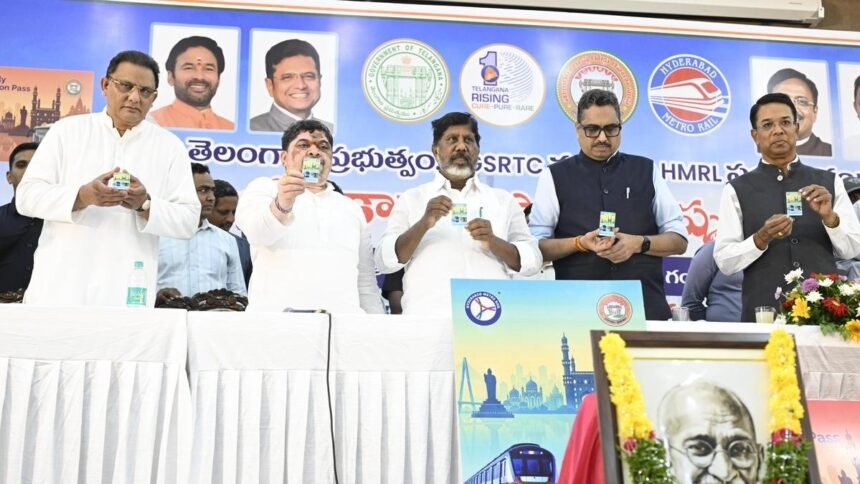 Hyderabad Launches Common Pass for Metro and RTC Buses at ₹400 Daily, ₹8,500 Monthly