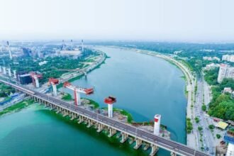 NHSRCL Completes 480-Metre Sabarmati River Bridge for Mumbai-Ahmedabad Bullet Train Project
