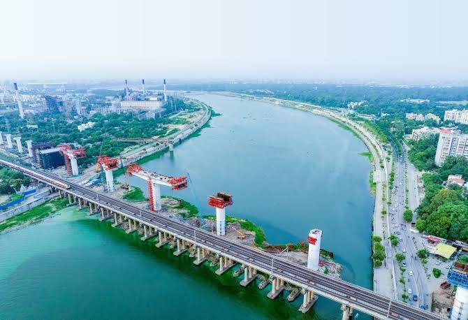 NHSRCL Completes 480-Metre Sabarmati River Bridge for Mumbai-Ahmedabad Bullet Train Project